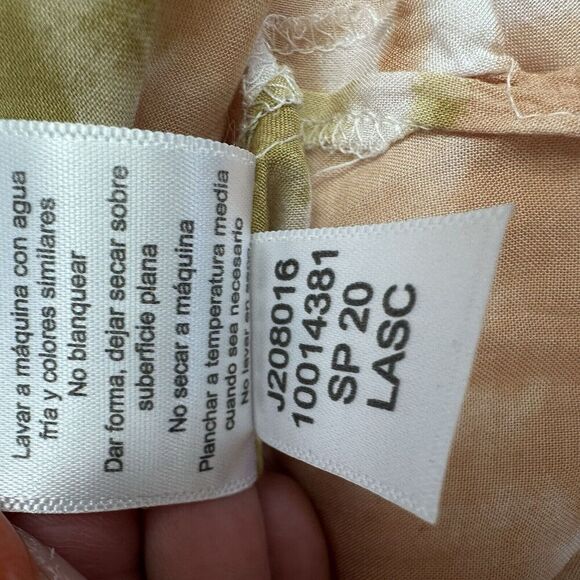 LASCANA By Venus Maxi Dress Tie Dye 3/4 Sleeve Boho Oversized Flowy Slits Sz L - Picture 14 of 16